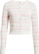 LoveShackFancy Dessa Stripe Cotton Cardigan