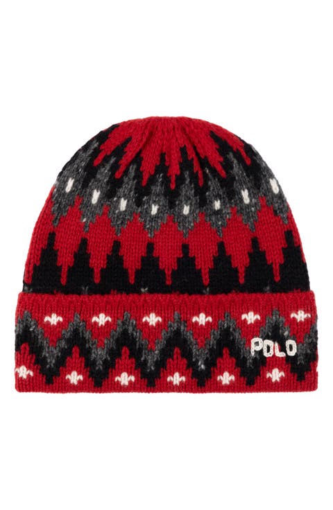 Fair Isle Wool Blend Beanie