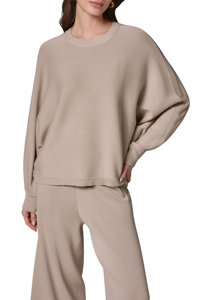 Dolman Sleeve Milano Knit Sweater, Alternate, color, SANDSTONE