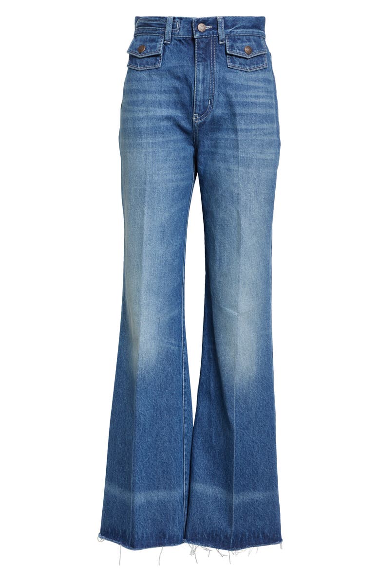 Chloé High Waist Flare Leg Jeans, Alternate, color,