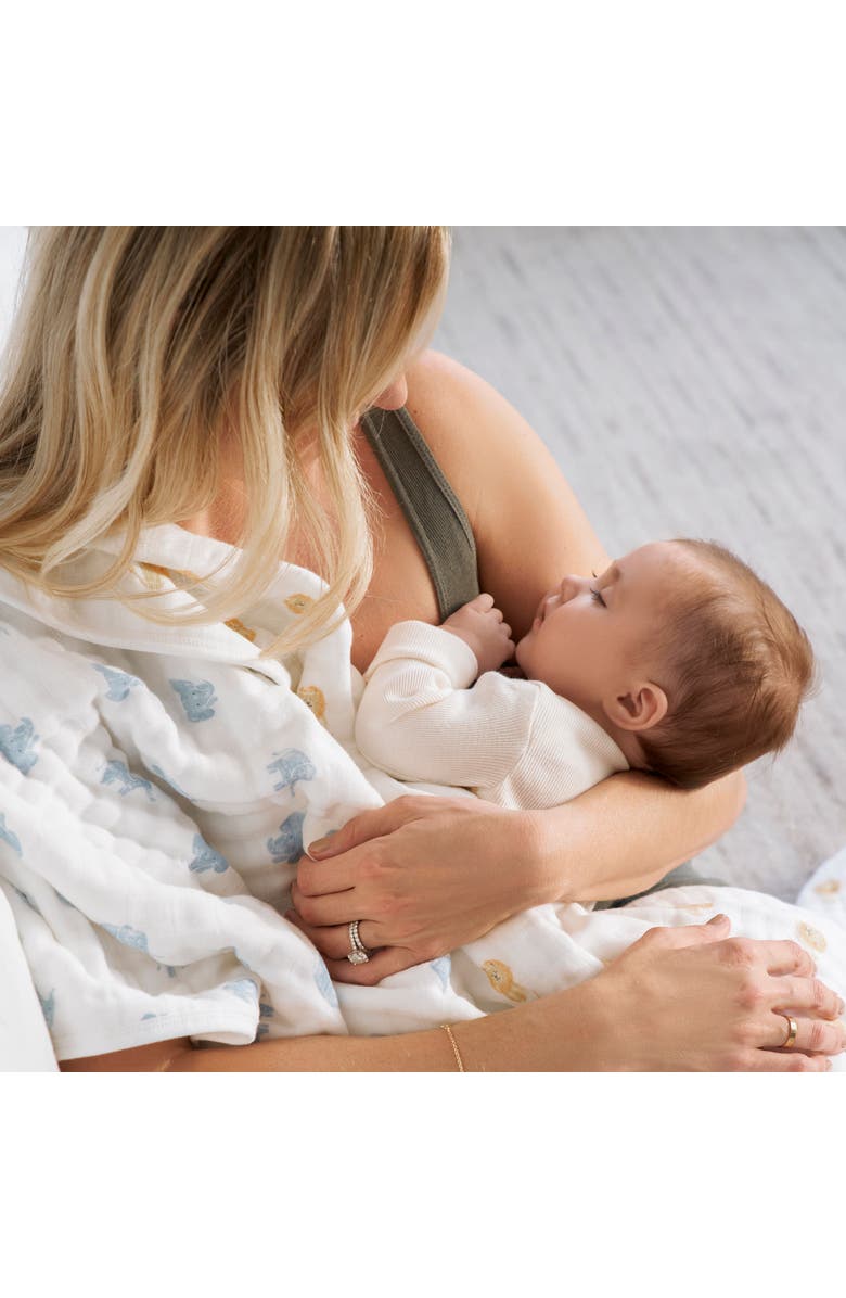 aden + anais Boutique 100% Organic Cotton Muslin Baby Blanket, Alternate, color, Animal Kingdom