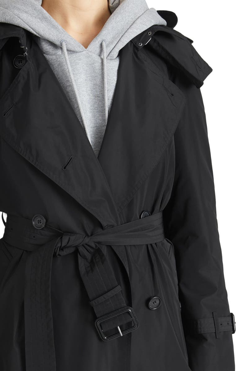 Burberry Amberford Taffeta Trench Coat with Detachable Hood, Alternate, color,