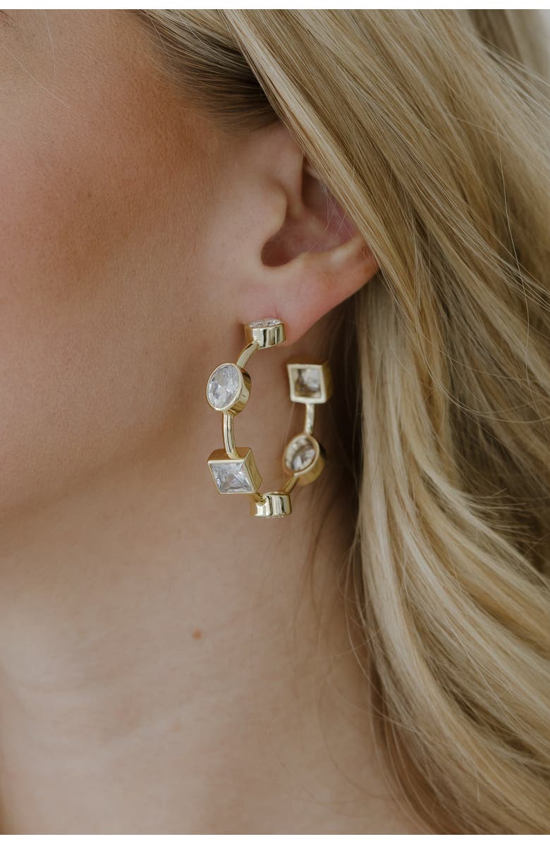 Untamed Petals Ravenna Hoop, Alternate, color, Gold