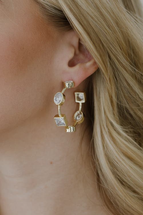 Untamed Petals Ravenna Hoop In Gold