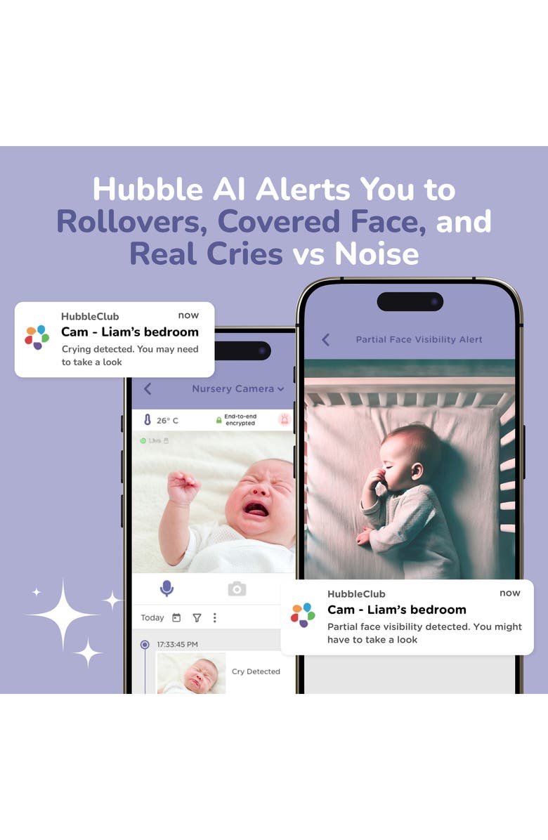 Hubble Connected GoBaby AI Pro Twin Baby Monitor, Alternate, color, 