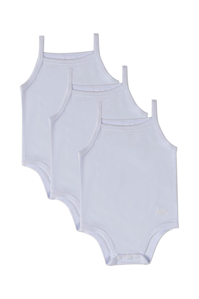 3 Pack Baby White Bodysuits, Main, color, White-White-White