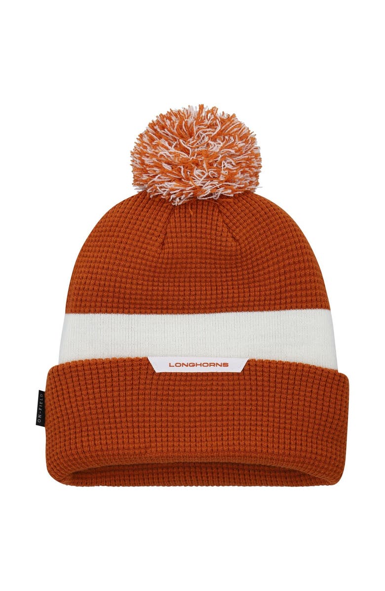 Nike Men's Nike Texas Orange Texas Longhorns Sideline Team Cuffed Knit Hat with Pom, Alternate, color, 