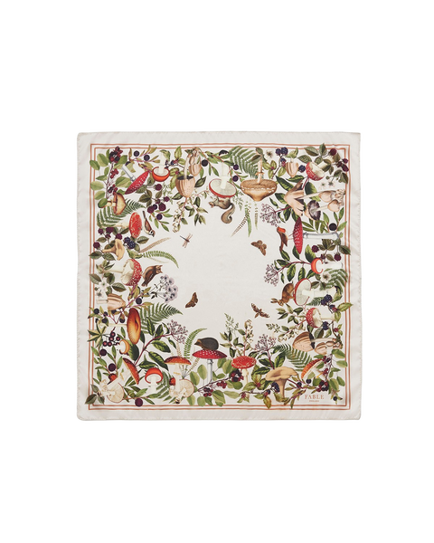 Orla Mushroom Small Square Scarf