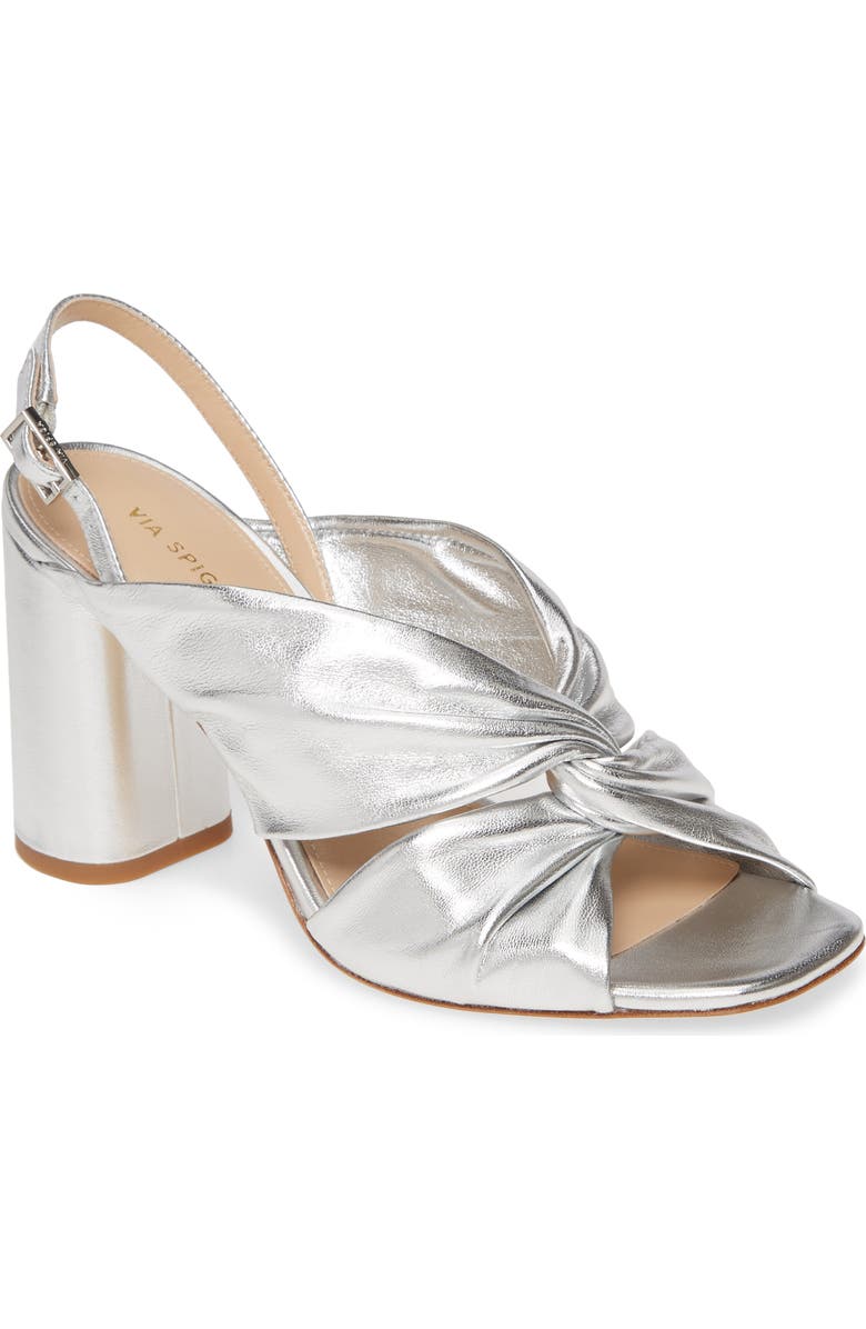 Via Spiga Simone Metallic Slingback Sandal, Main, color,