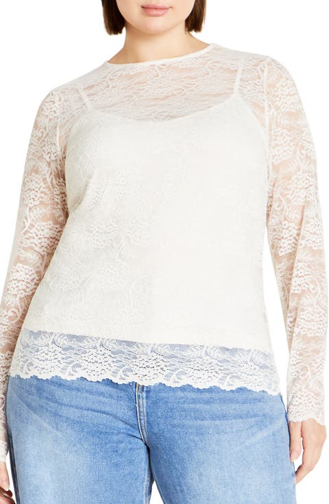 Selena Lace Top (Plus)