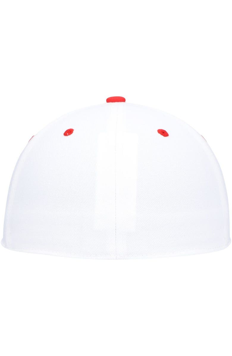 adidas Men's adidas White Indiana Hoosiers On-Field Baseball Fitted Hat, Alternate, color, White