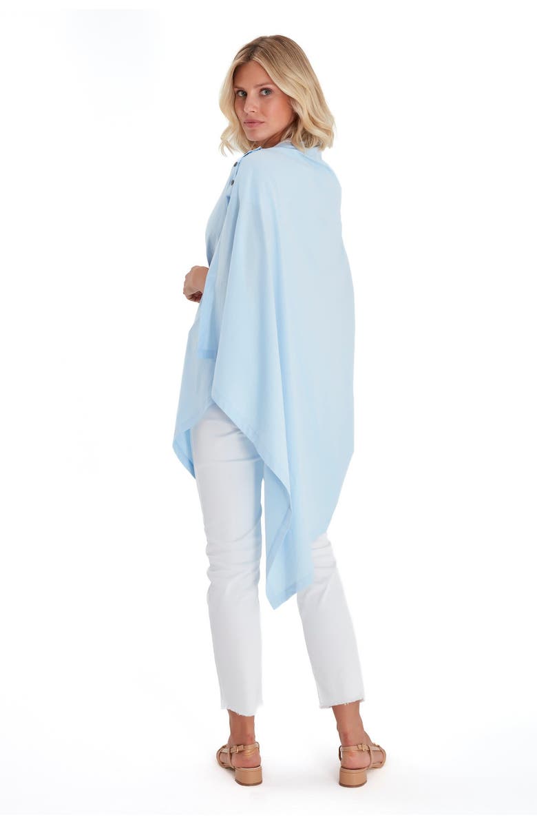 Accouchée Four in One Multipurpose Supreme Cotton Cape, Alternate, color, Baby Blue