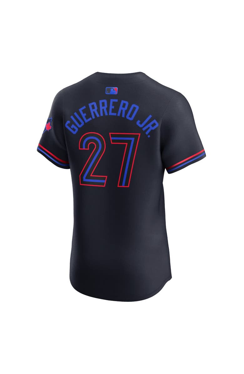 Nike Men's Nike Vladimir Guerrero Jr. Navy Toronto Blue Jays 2024 City Connect Elite Player Jersey, Alternate, color, 