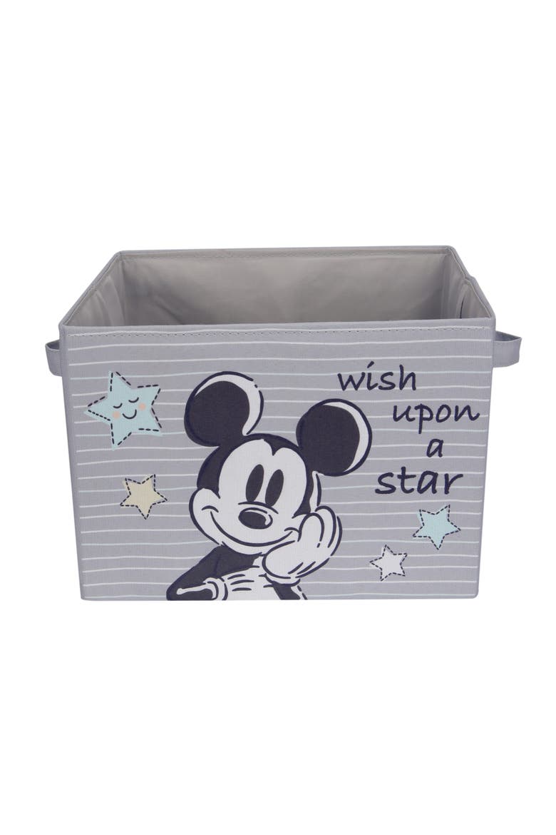 Disney Mickey Mouse Foldable Storage Basket/Container/Bin, Alternate, color, Gray