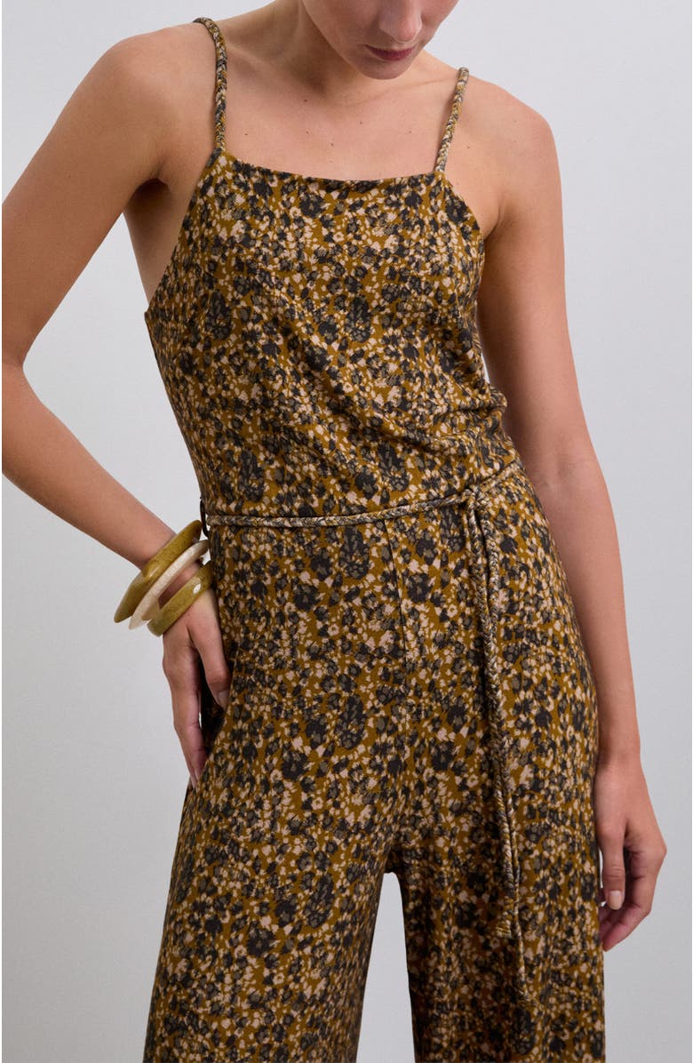 Scalpers Fricajersey Jumpsuit, Alternate, color, Brownmustard