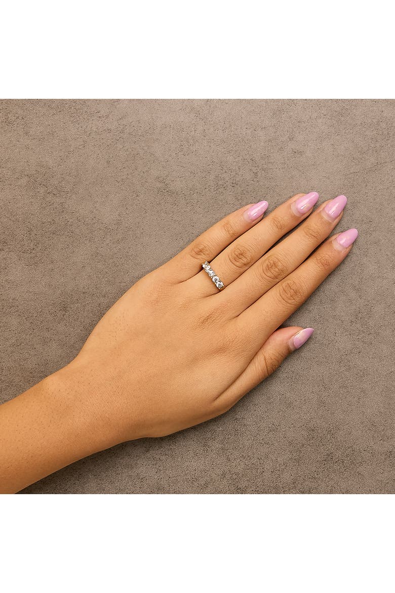 14K Gold 1.00 Ctw Diamond 5 Stone Band Ring, Alternate, color, Yellow Gold