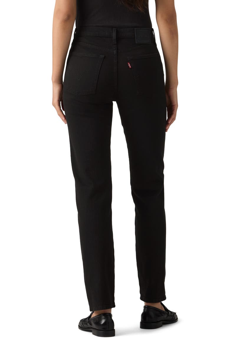 Levi's <sup>®</sup> Wedgie High Waist Straight Jeans, Alternate, color, Black Sprout