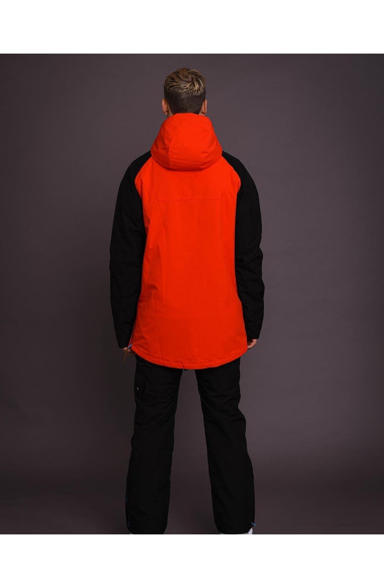 OOSC Snow Park Overhead Jacket - White & Red, Alternate, color, Red, White