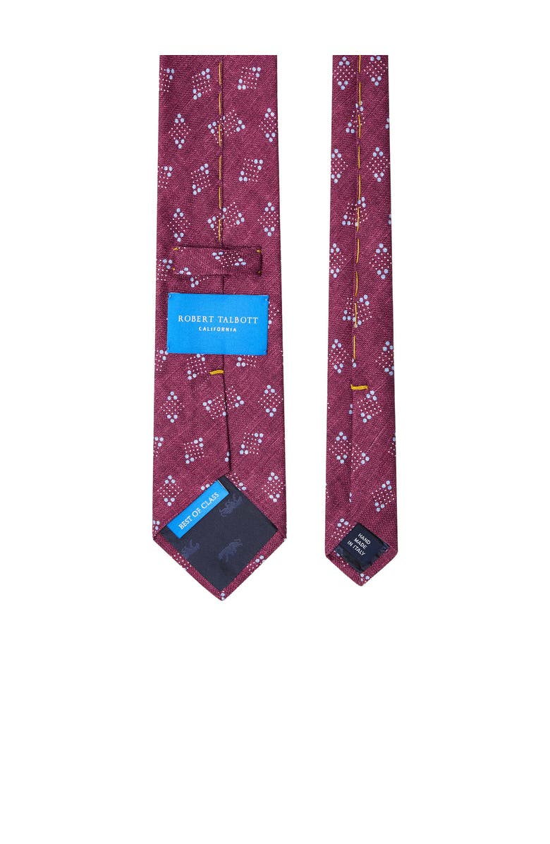 Robert Talbott Robert Geometric Print Best of Class Necktie, Alternate, color, Red