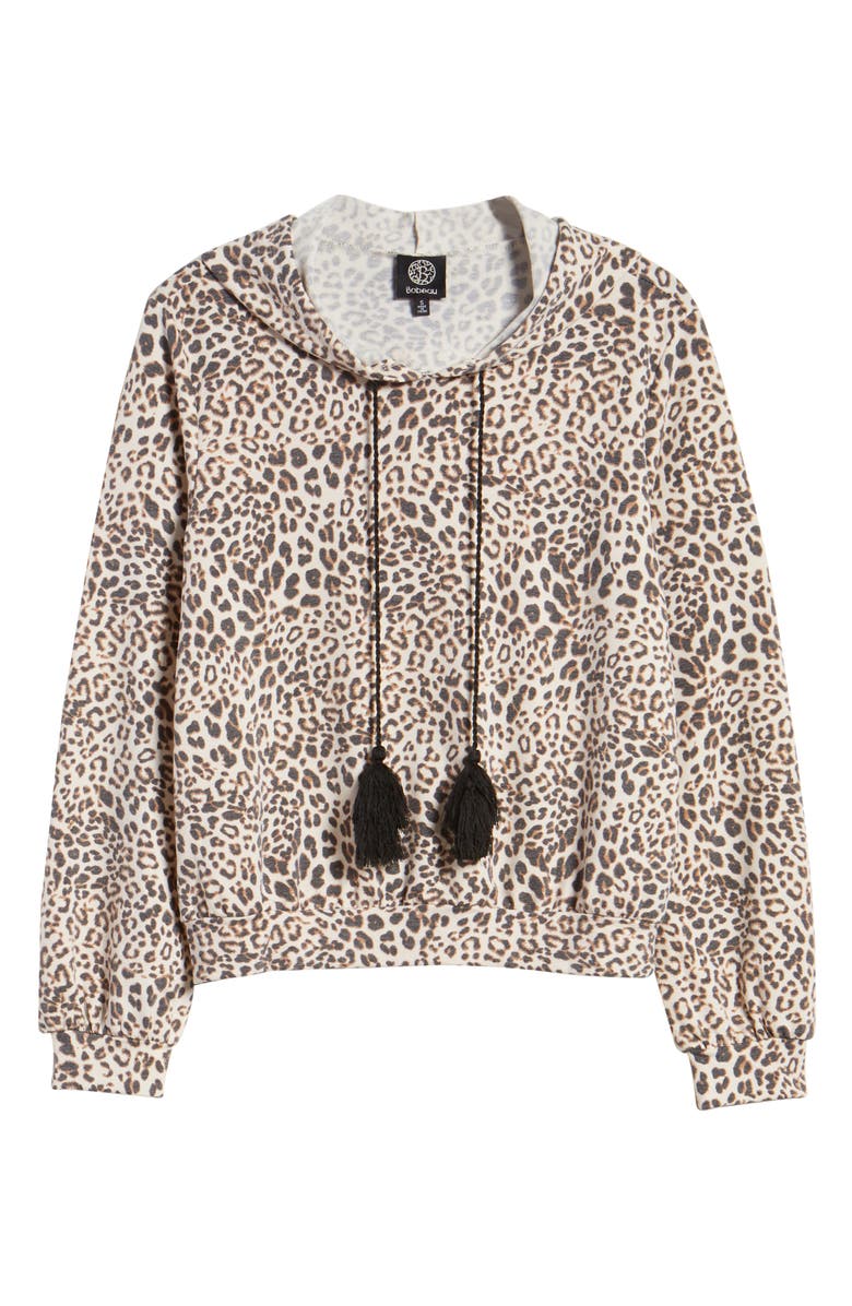 Bobeau Tassel Tie Pullover Hoodie, Alternate, color, 