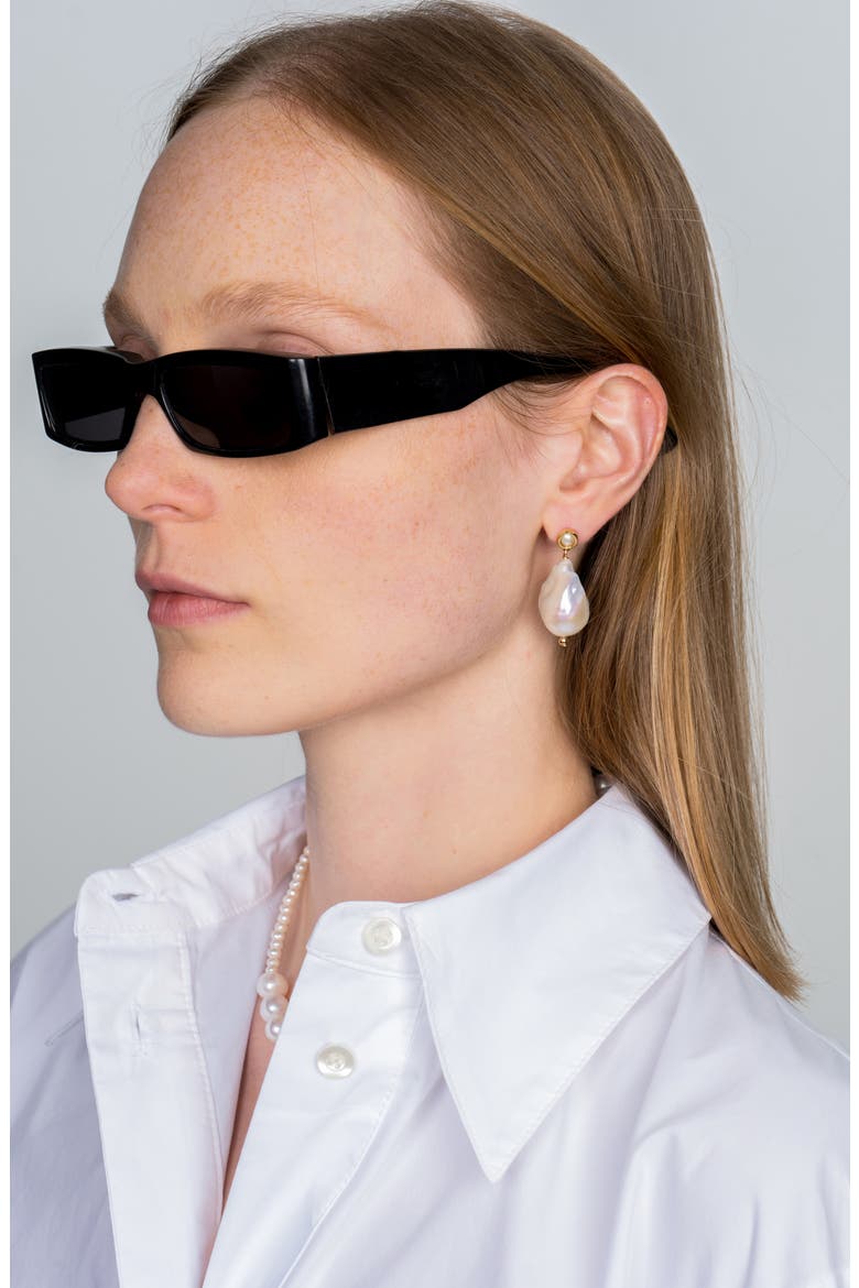Robbie Baroque Pearl Drop Earrings, Alternate, color, PEARL