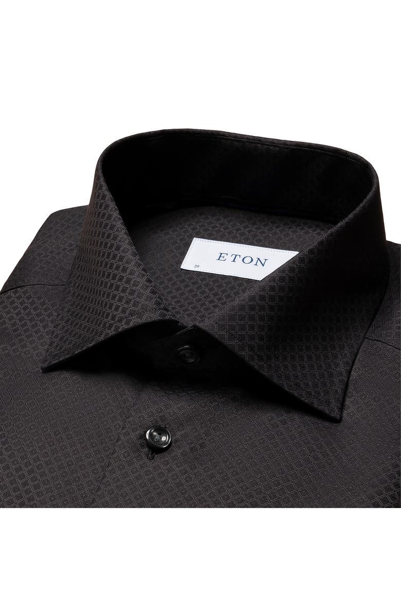 Eton Contemporary Fit Diamond Weave Dress Shirt, Alternate, color, 