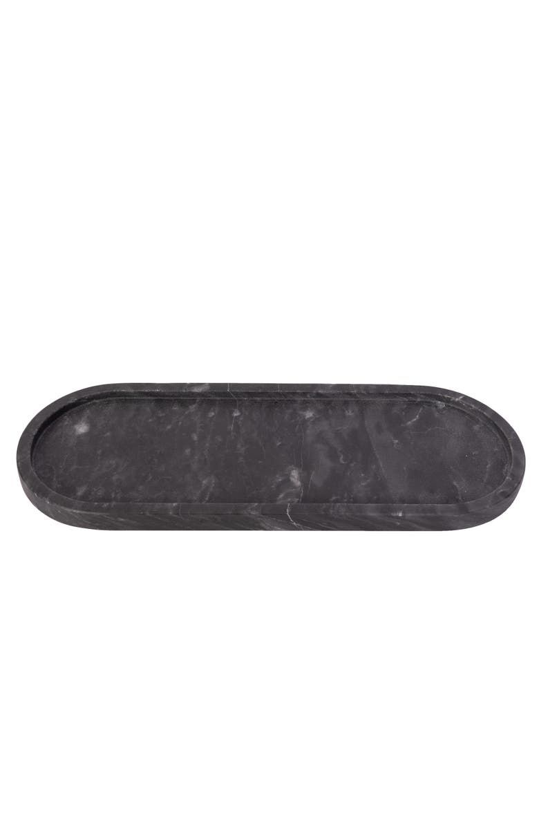 Artifacts Trading Company<sup>™</sup> Artifacts Trading Company Decorative Runway Marble Tray, Alternate, color, Black Matte