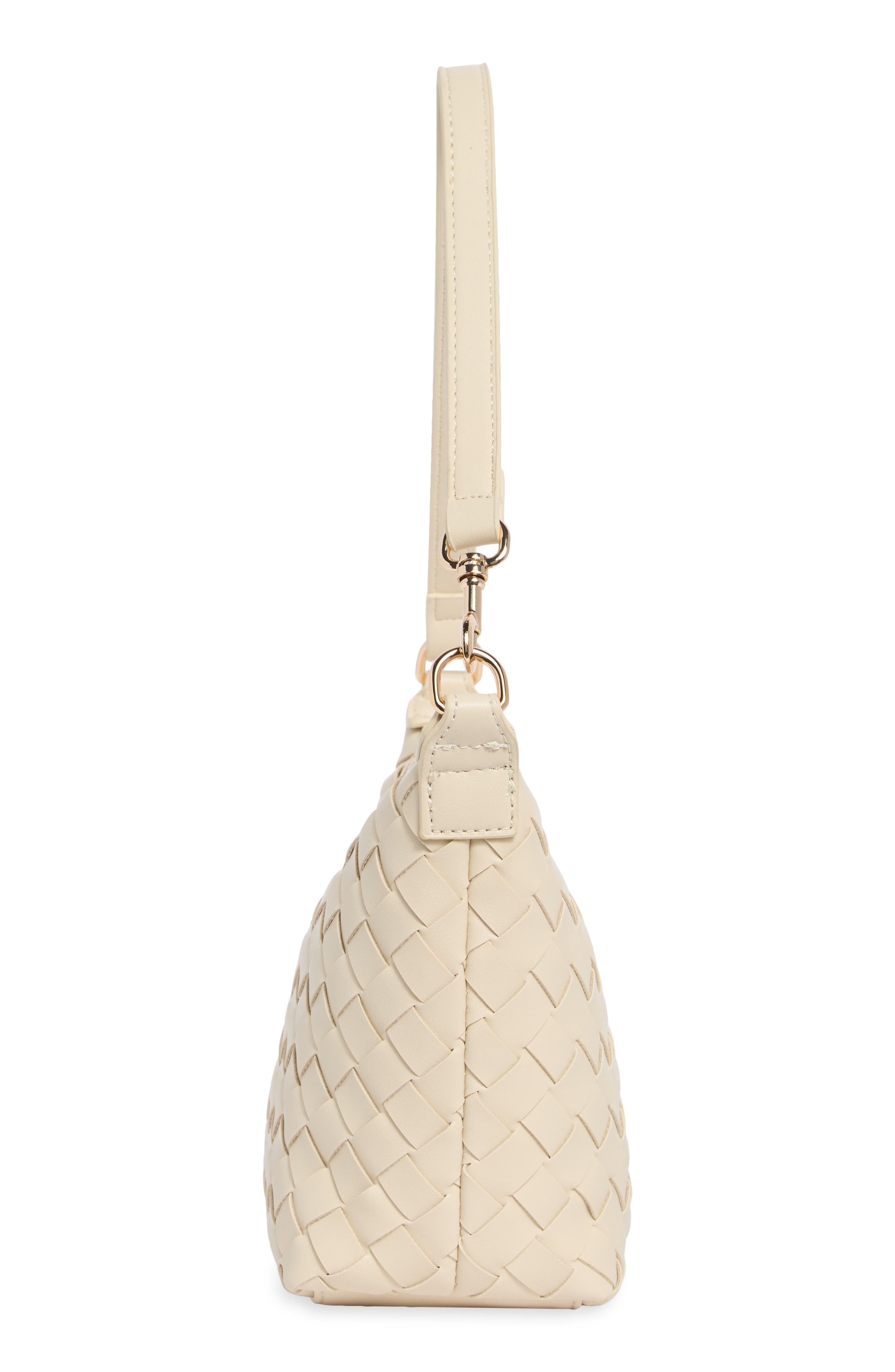Faux Leather Woven Crossbody Bag, Alternate, color, OATMILK