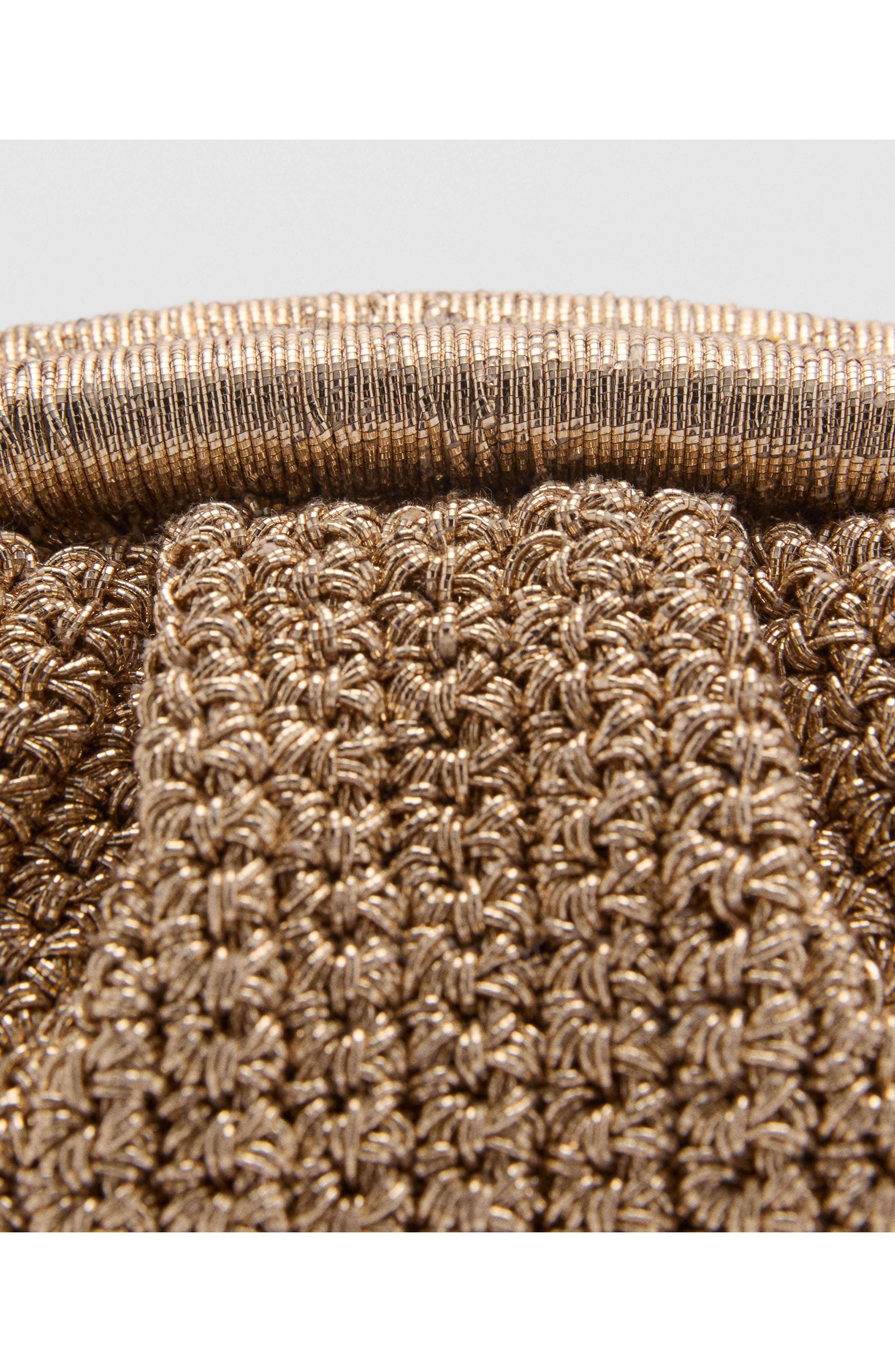 MANGO Beaded Clutch Bag with Removable Chain Strap, Alternate, color, 