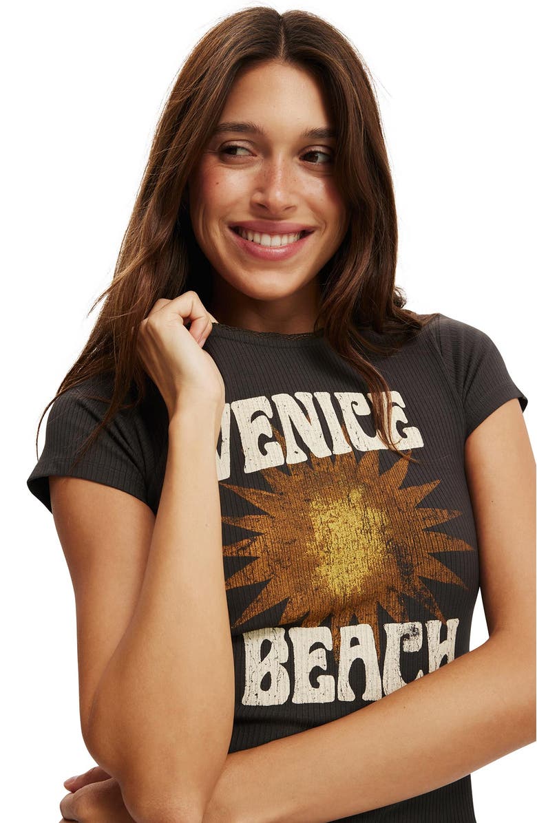 Cotton On Women's Graphic Baby Tee, Alternate, color,