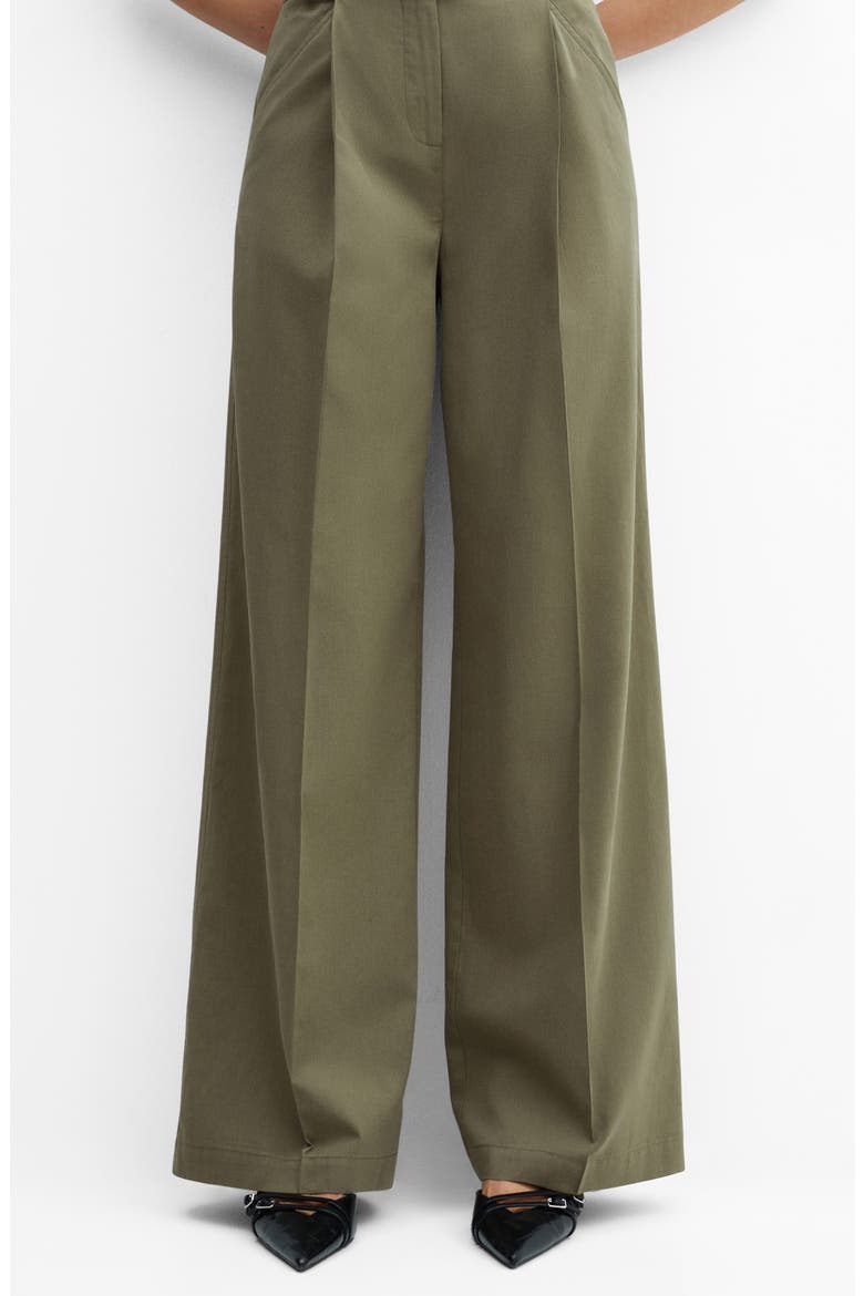 Angie Belted Wide Leg Pants, Alternate, color, BEIGE - KHAKI