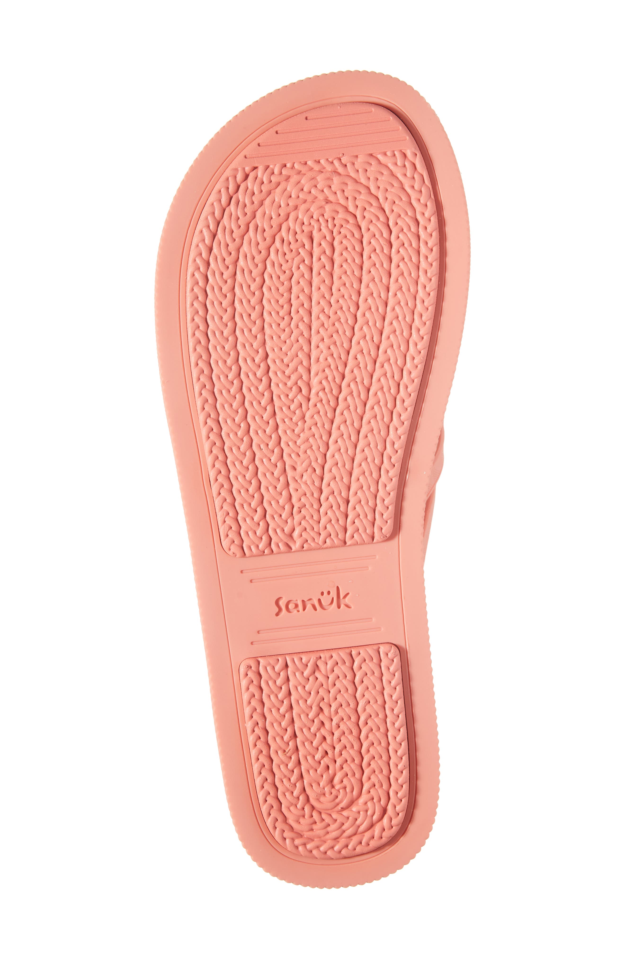Sunshine Platform Flip Flop, Alternate, color, BURNT CORAL