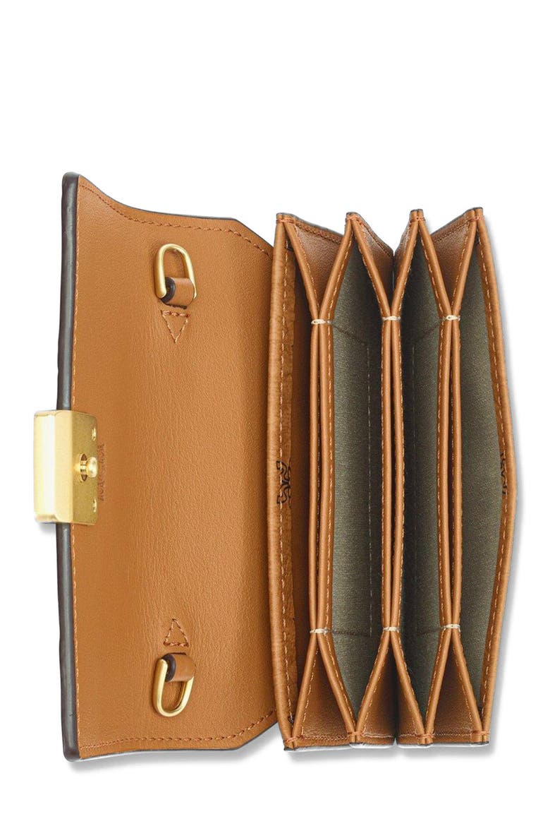 Aren Chain Wallet in Visetos, Alternate, color, Brown