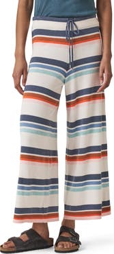 Splendid Polly Stripe Crop Sweater Knit Pants