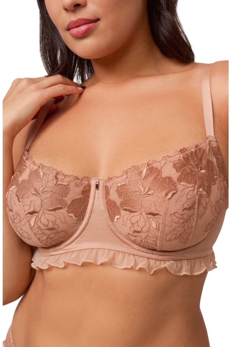 Golden Hour Flirt Underwire Spacer Bra, Alternate, color, ROSE GOLD