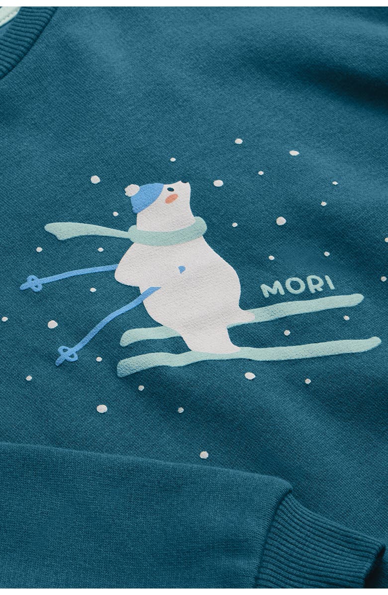 MORI Ski Oversized Sweatshirt, Alternate, color, Teal