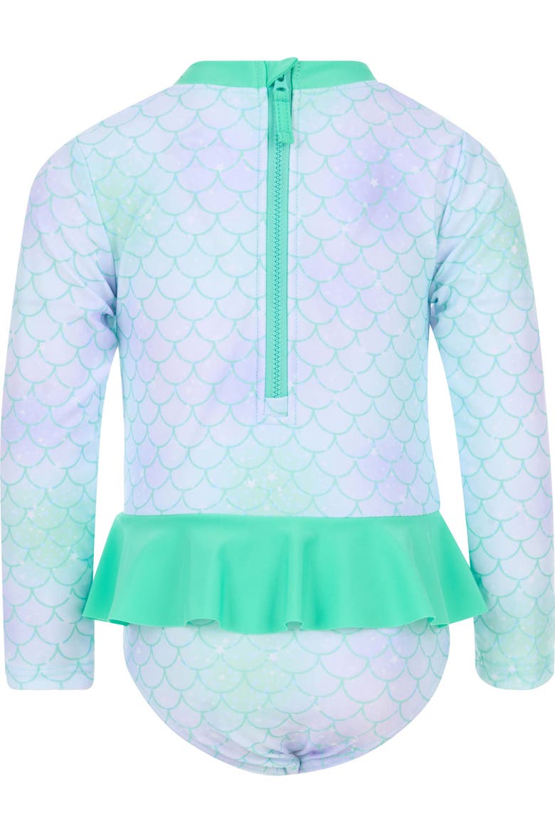 The Little Mermaid Princess Ariel One Piece Swimwear, Alternate, color, Ariel Mint Gradient
