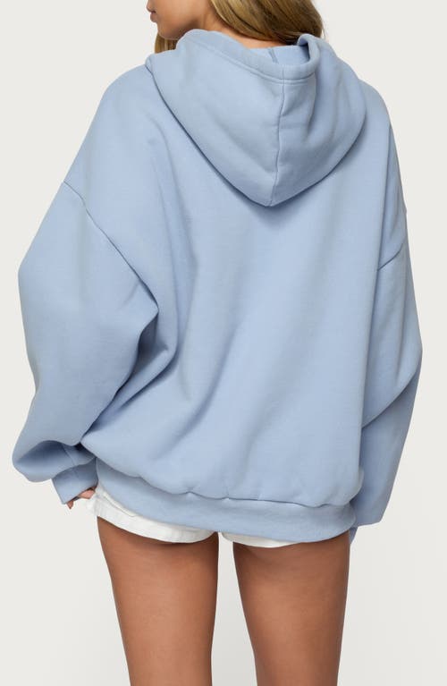 Edikted 82 Oversize Hoodie In Blue