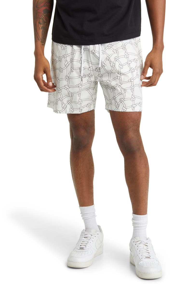 Renowned Hoop Dreams Cotton Shorts, Main, color, 
