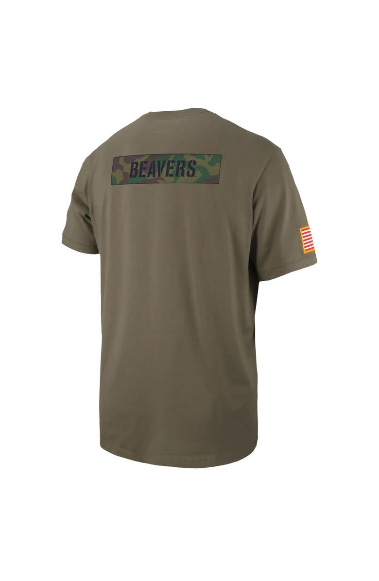 Nike Men's Nike Olive Oregon State Beavers Military Pack T-Shirt, Alternate, color,