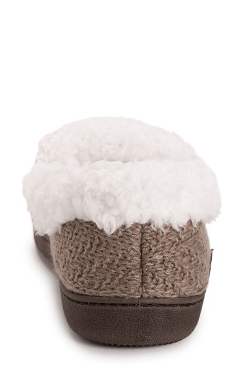 Muk Luks Anais Faux Fur Moccasin Slipper In Brown