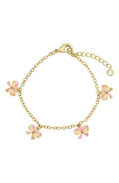 Kids' Bow Charm Bracelet