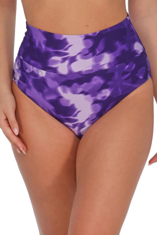 Sunsets Hannah High Waist Bikini Swim Bottoms In Brown