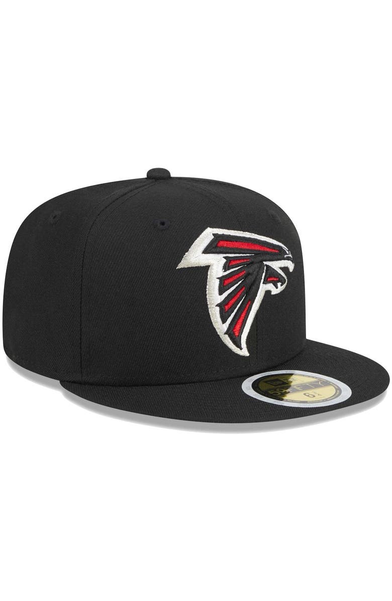 New Era Youth New Era Black Atlanta Falcons Main 59FIFTY Fitted Hat, Alternate, color, Black