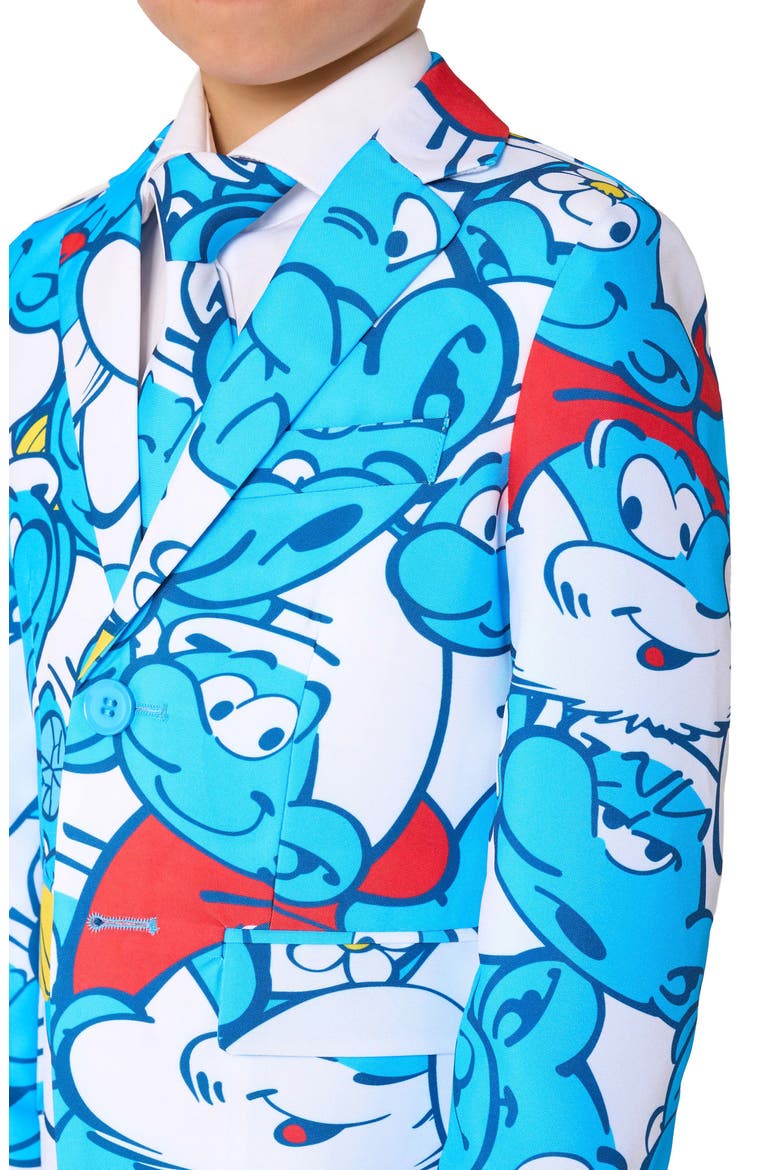 Kids' The Smurfs Two-Piece Suit & Tie Set, Alternate, color, MISCELLANEOUS