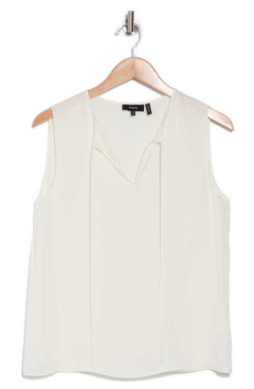 Theory Modern Sleeveless Silk Top In Iv