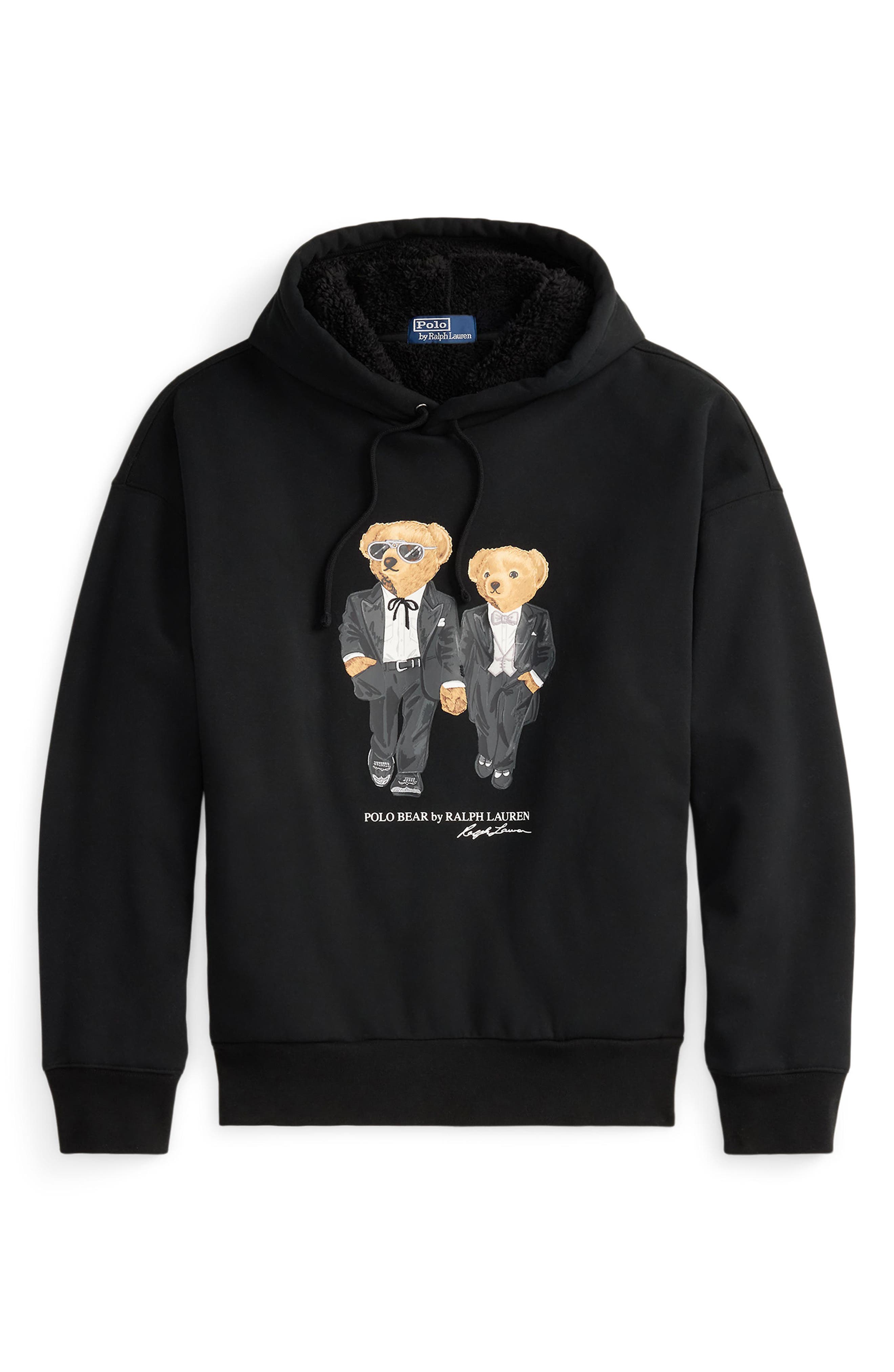 Polo Ralph Lauren Ralph & Ricky Tuxedo Bear Graphic Hoodie (Men