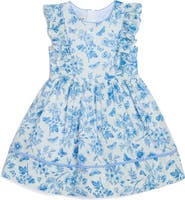 Pippa & Julie Kids' Rebecca Butterfly Toile Dress