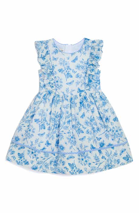 Pippa & Julie Kids' Rebecca Butterfly Toile Dress