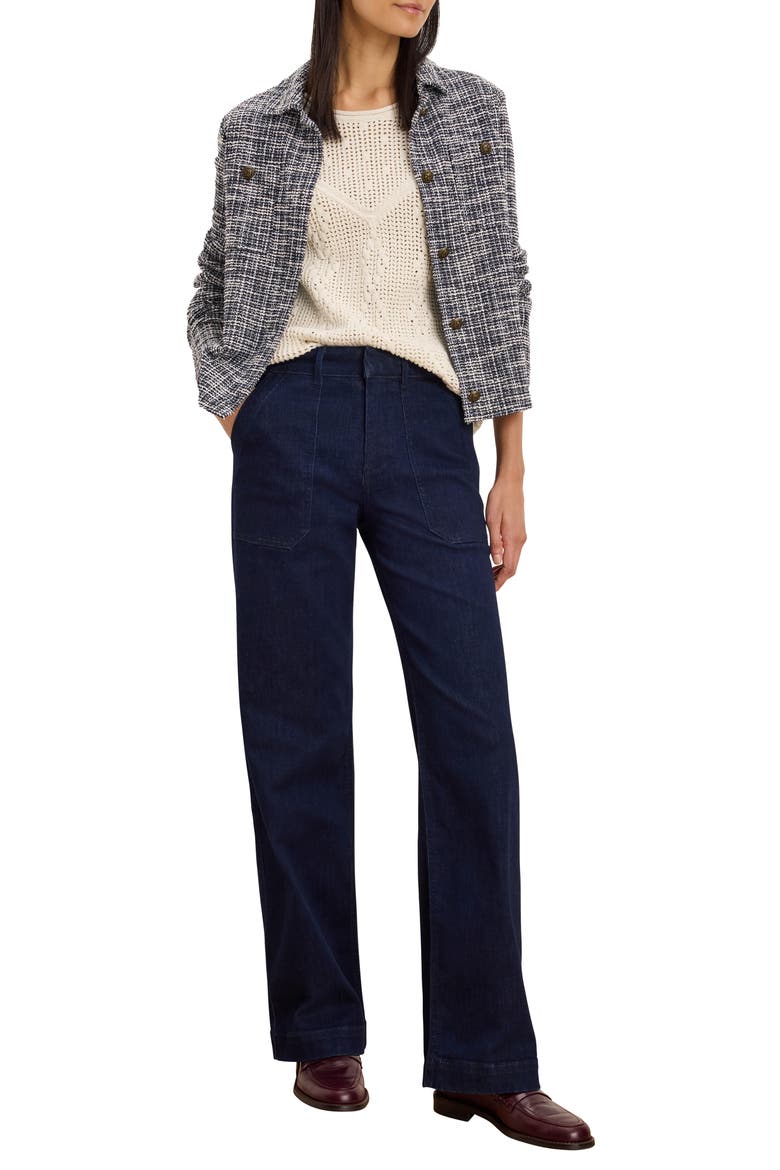 Diamond Stitch Mix Sweater, Alternate, color, COCONUT